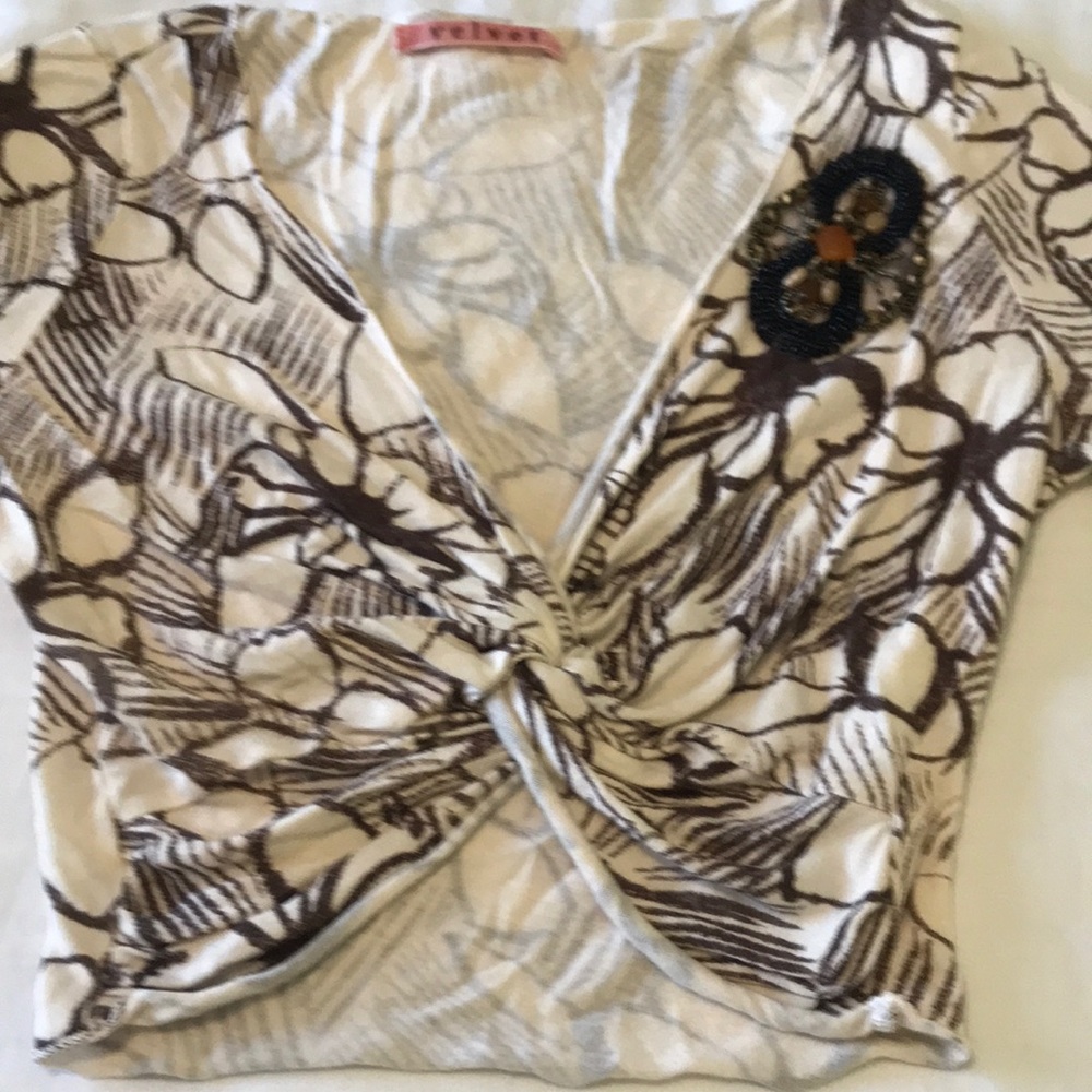 Velvet crop top adorable, pull over, never worn